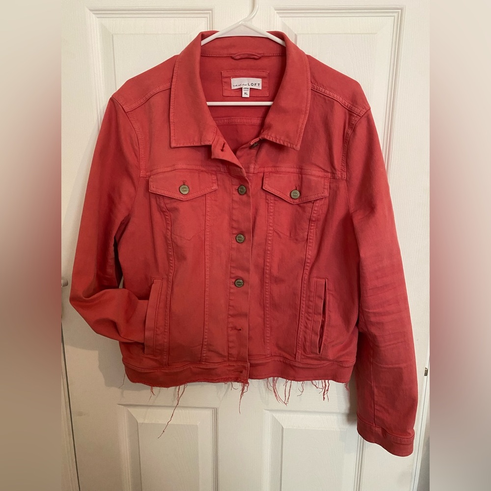 Salmon denim jacket